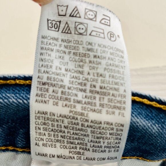 Vintage Levi's 559 Relaxed Straight Jeans Dark Wash Blue Men's 38 X 32 Batwing - Picture 10 of 12